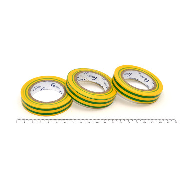 Изолента ПВХ 19мм х 20м желто-зеленая (толщ.0,12 мм, вес ~60 г) Rollen (шт)